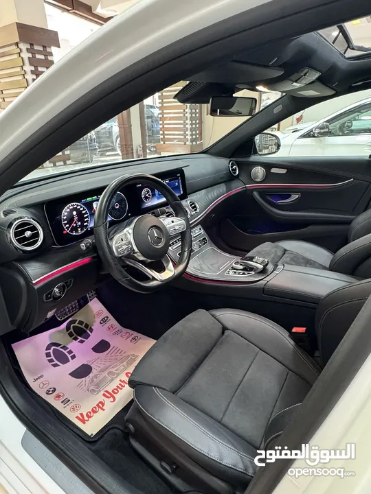 مرسيدس E300de ديزل وكهرباء 2020 AMG اضافات كاملة فحص ممتاز دهان شركة سياره اقتصاديه جداً
