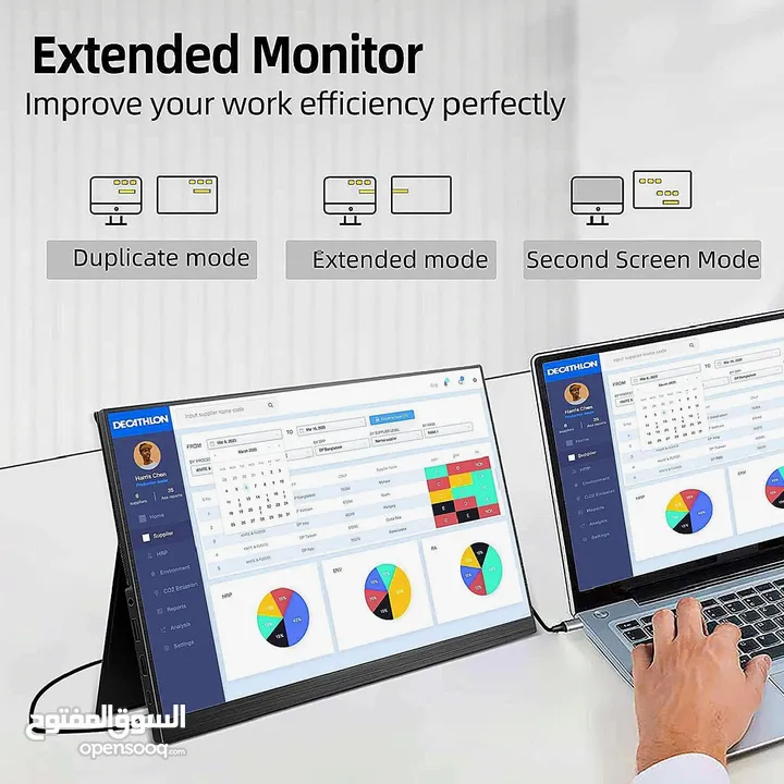 «« تخفيض »» ميني بيسي + شاشه mini pc + portable monitor