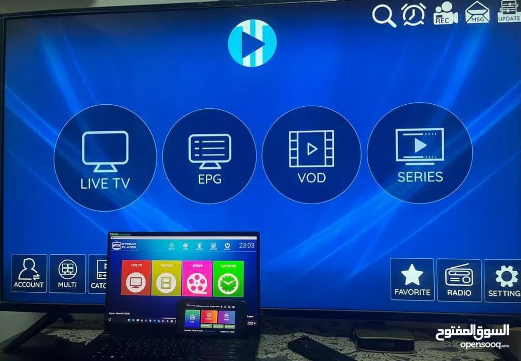 تطبيق فايبر 4K مع أشتراك سنة يصلح للهواتف والشاشات اندرويد واللابتوبات تمتع بمشاهدة بدون تقطيع و4K