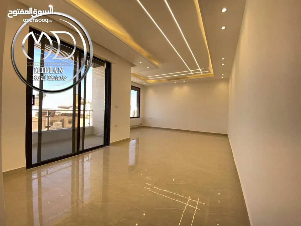 شقق أرضية وطوابق مكررة وأخير مع روف للبيع في خلدا مساحات 160م & 250م تشطيبات وديكورات سوبر ديلوكس