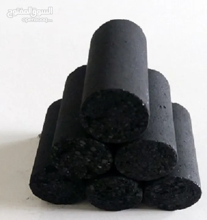 فحم شوي سداسي مضغوط