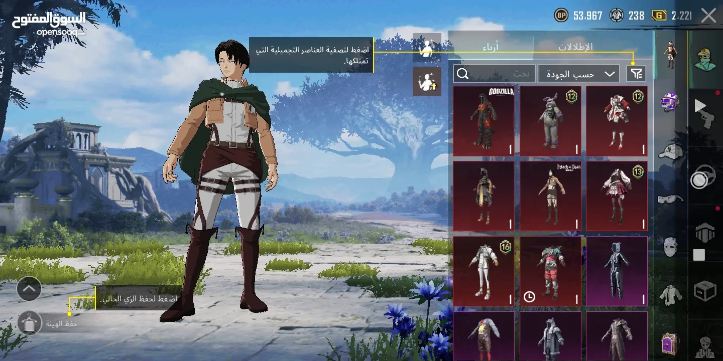 حساب ببجي للبيع عمر الحساب 2 سنين