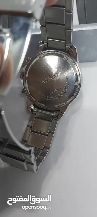 ساعه سيكو سولار كرونوغراف SEIKO SOLAR ياباني اصلي  تعمل بالضوء الطبيعي والاصطناعي