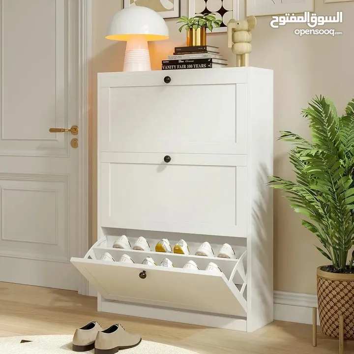 خزانة واحدة تغيّر شكل مدخل بيتك خزانة أحذية قلابة عصرية وموفرة للمساحة نظّمي مدخل منزلك بذكاء