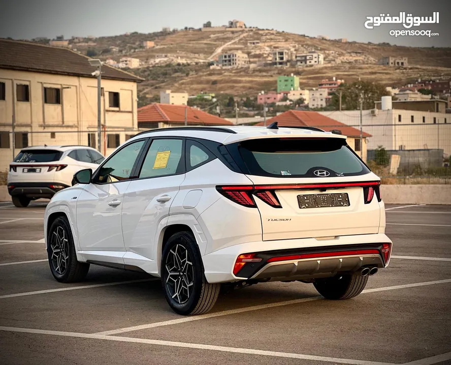 هونداي توسان  N-LINE  فل بدون فتحة  2x4 ///240Hp بنزين + كهرباء  2022 ( Haybrid) 1600cc