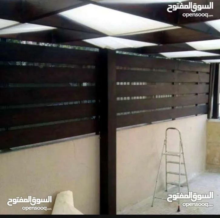 مظلات خشبيه باسعار 45متر مربع