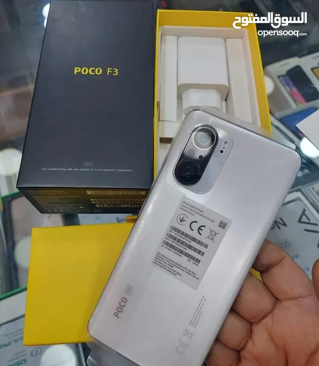 مستعمل اخو الجديد poco F3 5G رام 12 جيجا 128 أغراضة والكرتونه الأصلية متوفر توصيل