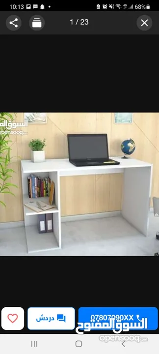 مكتب للدراسة قياس 100سم عمق 60سم توصيل مجاني