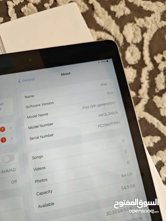 ايباد 9 64 جيبي جديد شبه