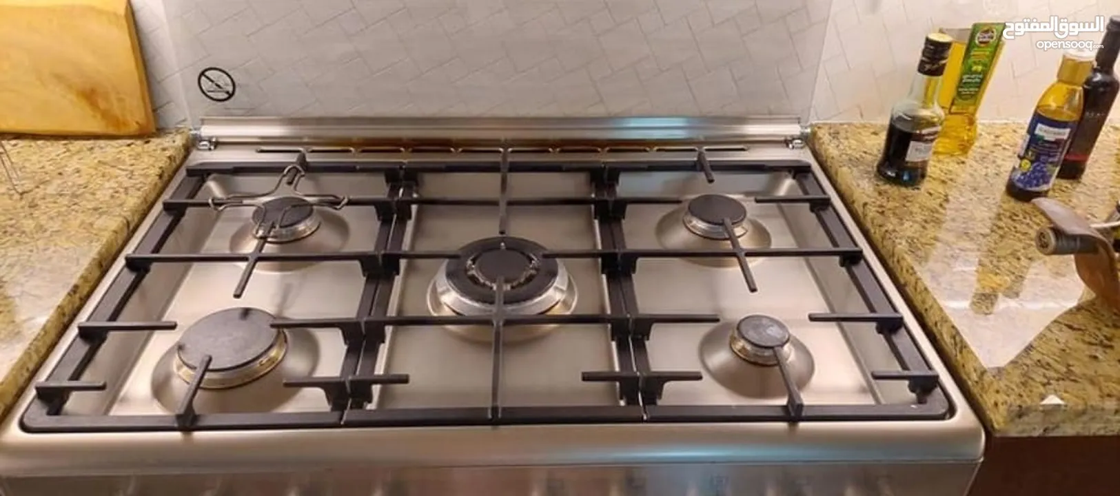 Bosch five Burner full gas Cooker size 90cm auto ignition with oven grill