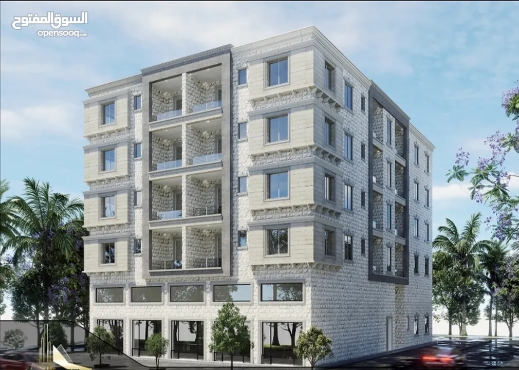 5 محلات مع سده للايجار