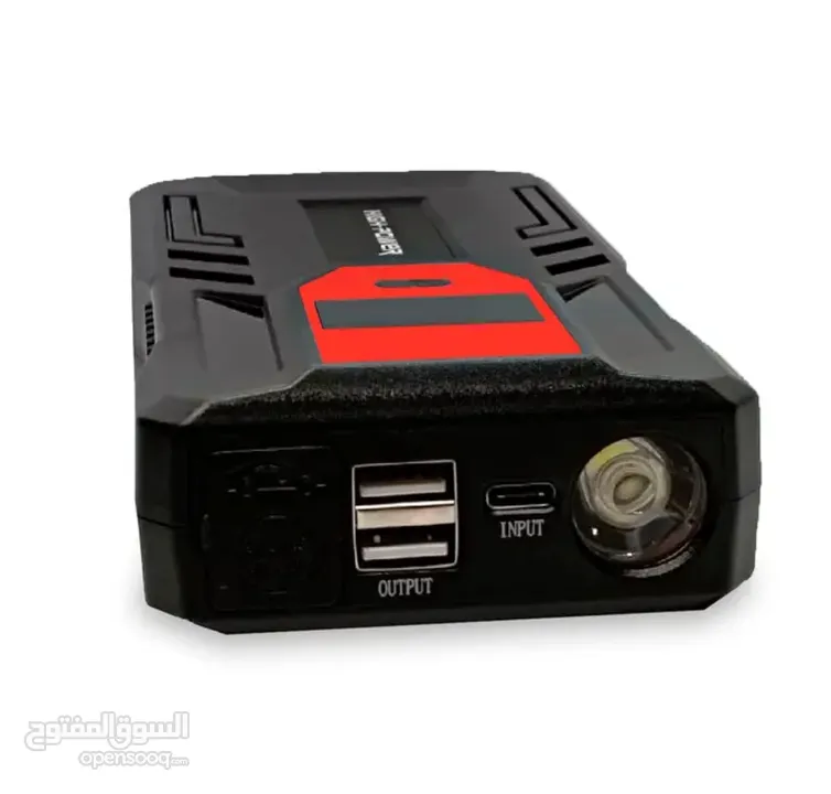 باوربانك طوارئ 12 فولت لتشغيل المركبات المتعددة وشحن الموبايل 12v emergency car jump starter