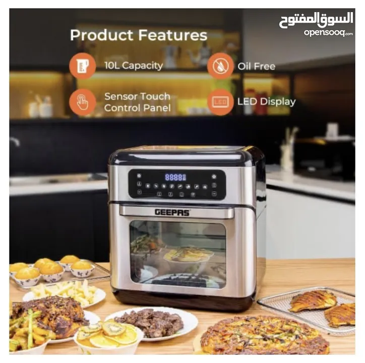 فرن قلايه هوائيه air fryer oven 9 in 1