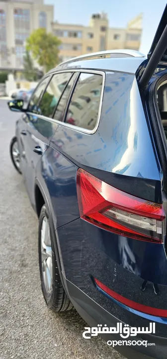 سكودا كوديك 2019 فل ابشن بحالة الوكالة دهان الشركة فل الفل سقف بانوراما رنجات اصلية