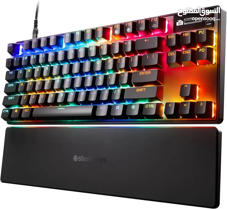 SteelSeries Apex Pro TKL Gen 3 HyperMagnetic افضل كيبورد في العالم من ستيل سيريس قابل لتعديل السرعة