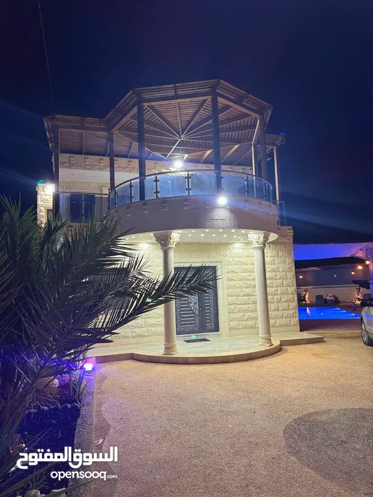 فيلا لليجار اليومي اريحا قصر هشام