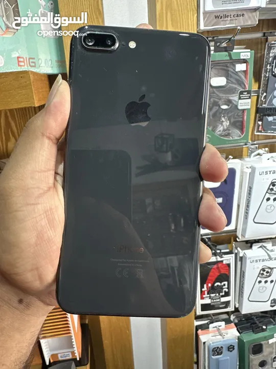 Black iPhone 8 Plus 64Gb Used