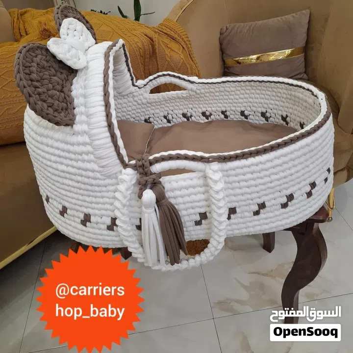 حامل أطفال متين وأنيق، قابل للغسل ومناسب لكل غرفة