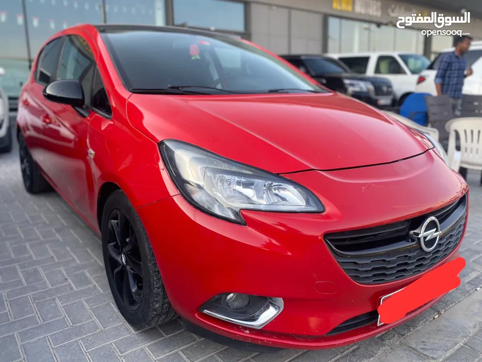 اوبل كورسا 2015 احمر خليجي Opel Corsa 2015, Gulf red