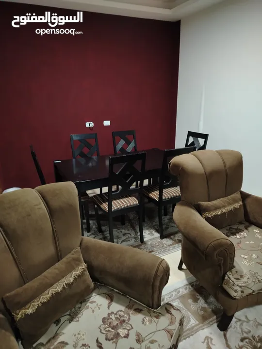 شقه مفروشه للايجار ابونصير مطله على شارع الأردن