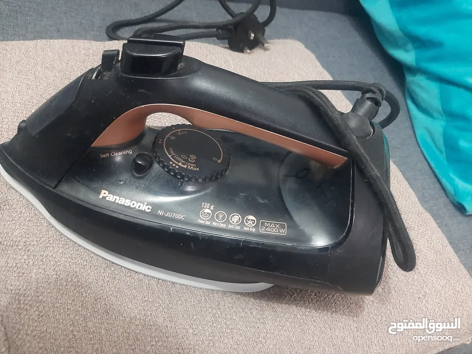 مكواة بخار ماركة باناسونيك 2400W صناعة ياباني شغاله 100% Panasonic Iron 2400W Japan working fine