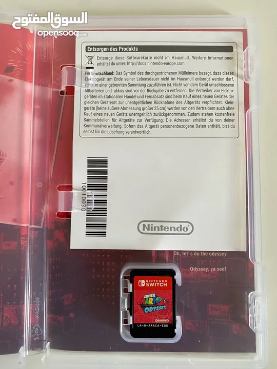 للبيع: Nintendo Switch OLED أبيض - بحالة ممتازة وكاله مع 4 ألعاب مع الشنته والكرتونه