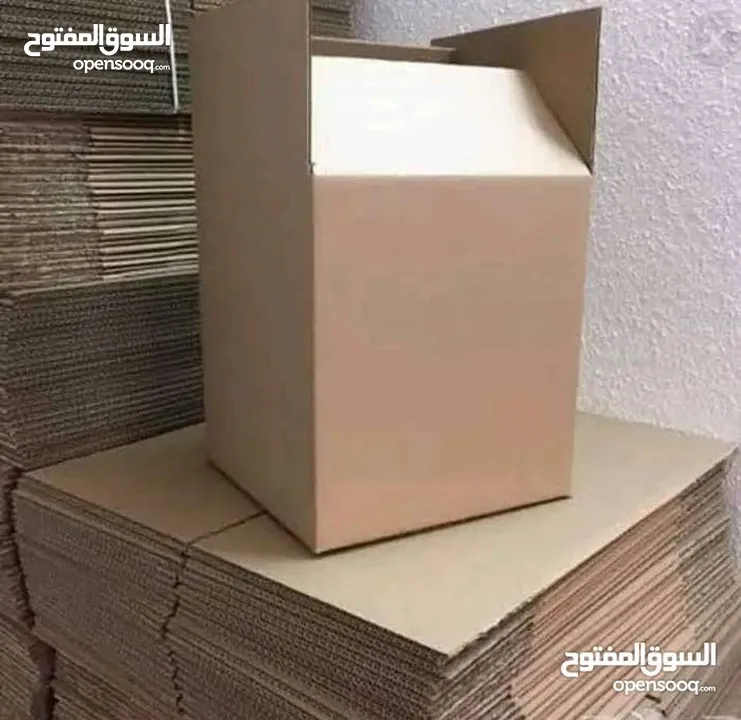 كراتين فارغة للبيع للنقل الاثاث ونقل العفش وتغليف زجاج مطبخ وشحن وتخزين