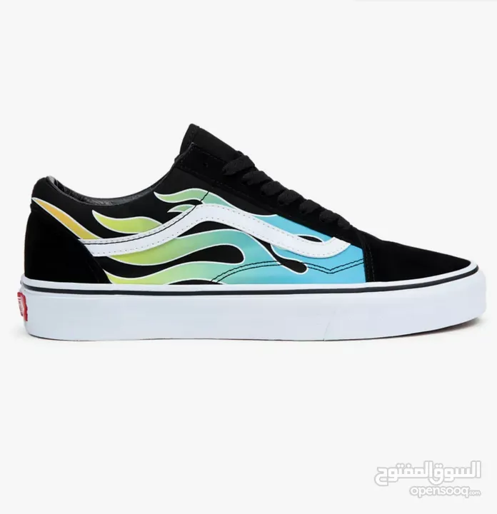 vans old skool glow flame not uesd new with box