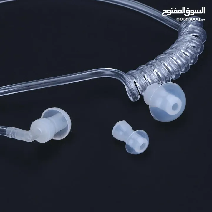 Radiation Earphones Headset Phone Vacuum Tube Air Tube Silicone Earplug