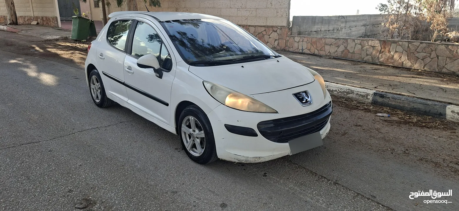 بيجو 207موديل 2009_اتومتيك _ماتور 1600-بنزين اصل برايفت _فحص الف صلاة النبي نظيفة من الاخر