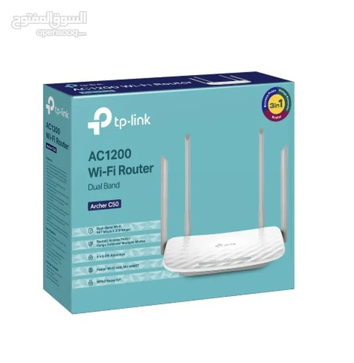 Tp link AC1200 Wireless Dual Band WiFi Router Archer C50 3 in 1