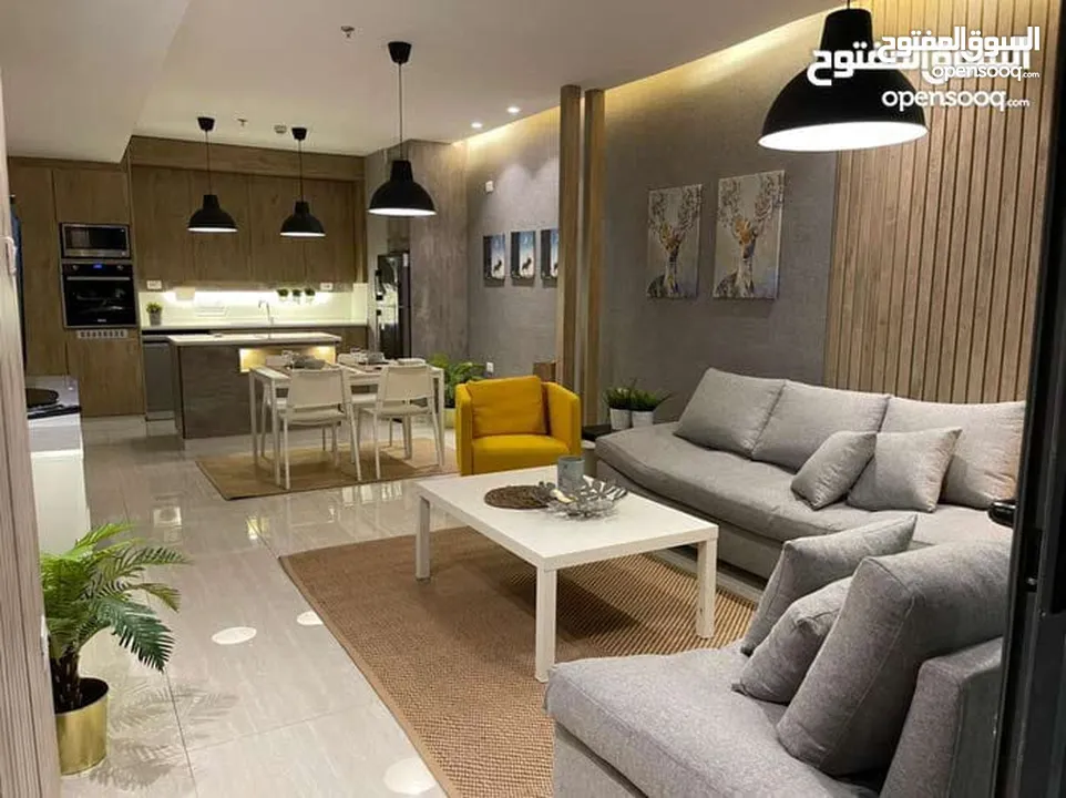 شقة مفروشة بتصميم عصري أرقى مناطق عبدون اعلان رقم (O410)
