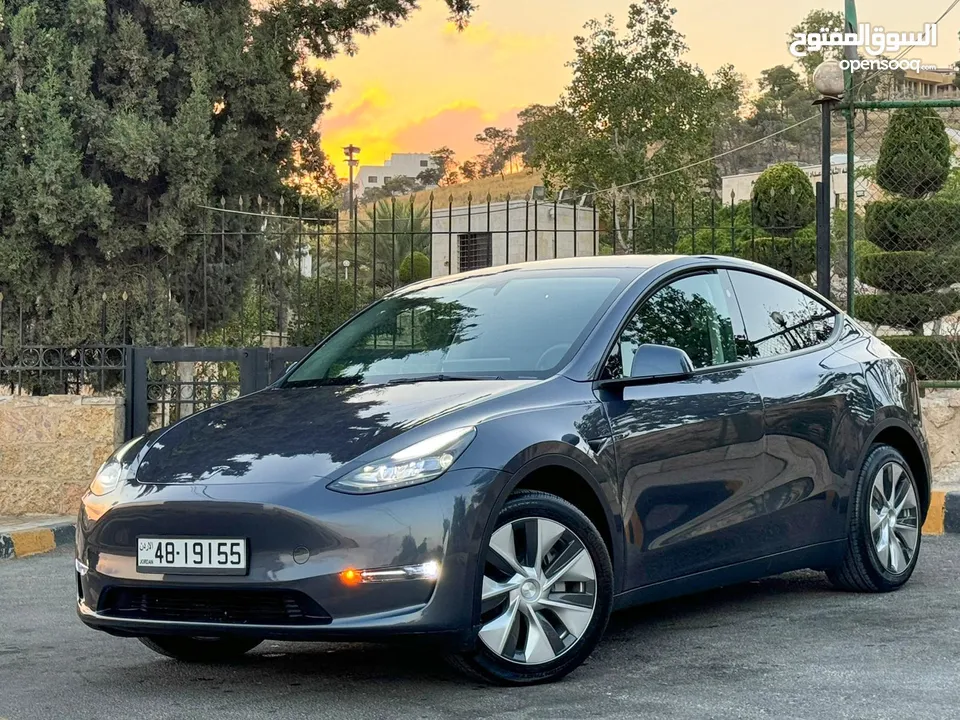 تيسلا موديل Y فحص 7 جيد (2023) ممشى زيرررووو الف ميل أرباج أصلي TESLA MODEL Y 2023 LONG RANGE