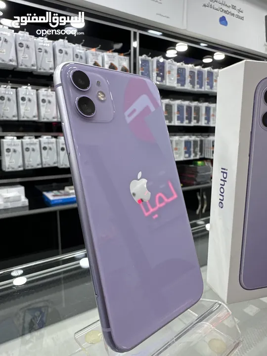 Used iphone 11 (128GB)  ايفون 11 مستعمل مع الكرتونه