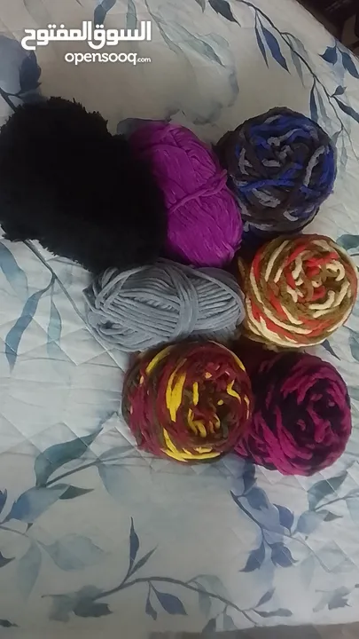 مجموعة طبب صوف للبيع ( سبب البيع اغلاق المشروع) المجموعة كاملة ب30 شيكل مع السنارة