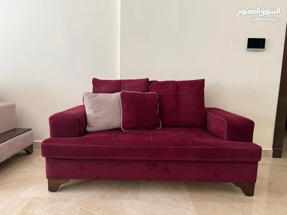 طقم كنب كورنر مع ثنائية