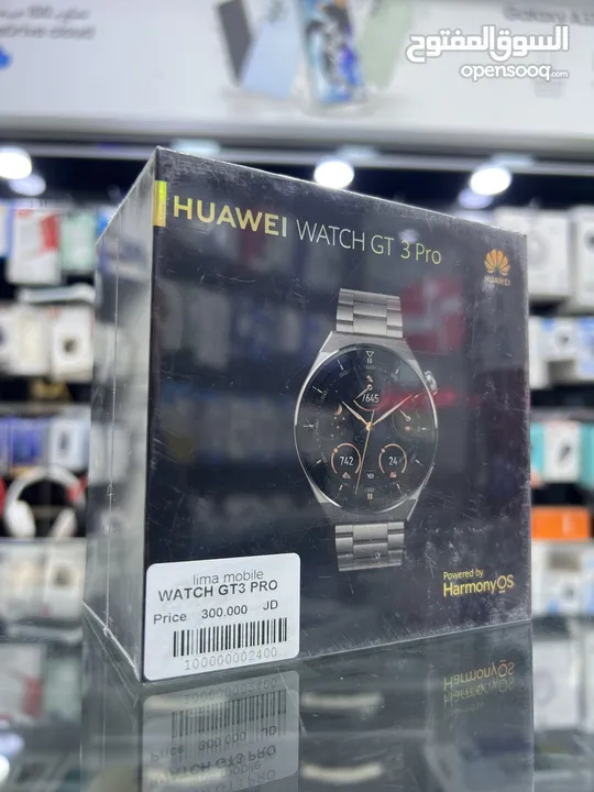 Huawei GT3 Pro Titanium (46mm) ساعة هواوي الذكية جي  برو تيتانيوم اعلى اصدار  جديدة مسكرة بالركرتونة