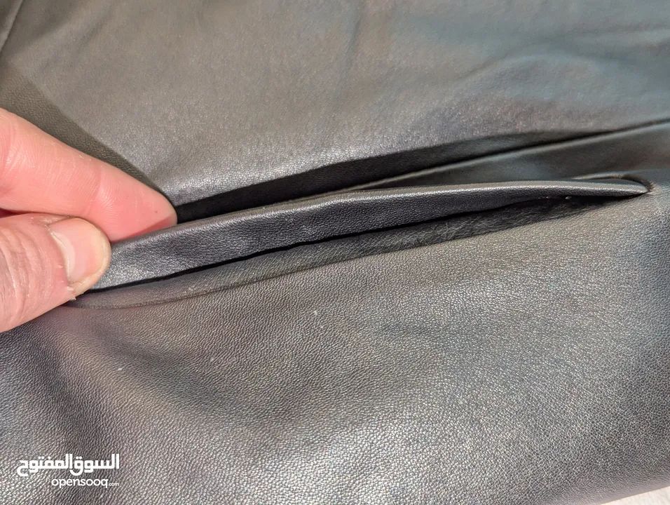جاكيت معطف ستاتي جلد طبيعي .