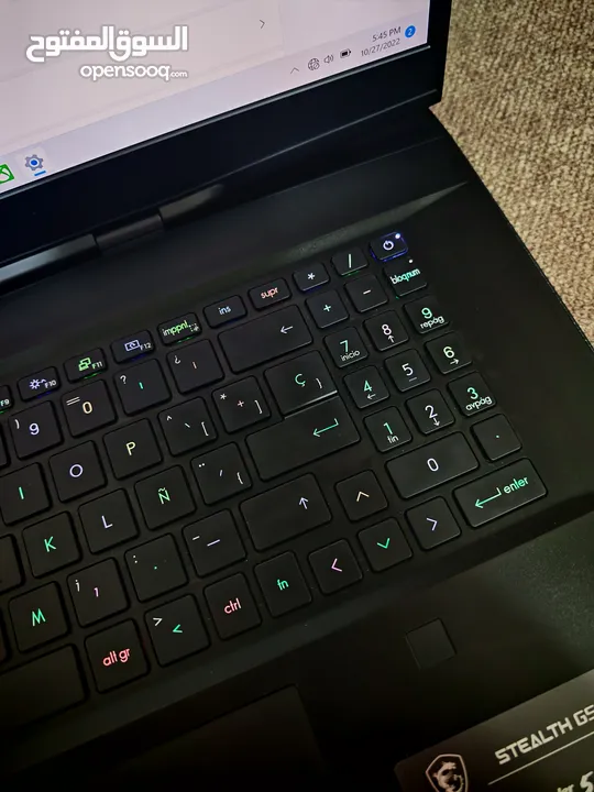MSI Stealth GS77 i9-12th gen RTX3080TI 4k display بسعر مغري جدا