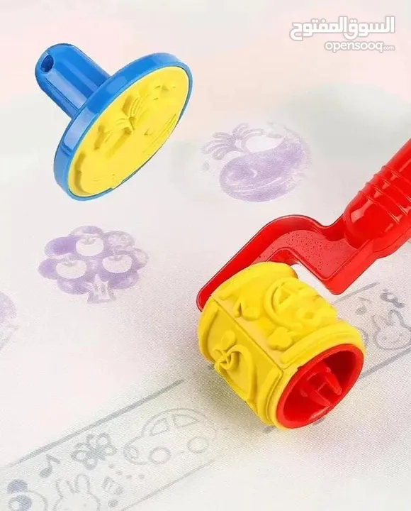 3 أقلام مائية قوالب للأشكال والأرقام مجموعة أختام  ألبوم رسم  بساط الرسم المائي السحري للأطفال .