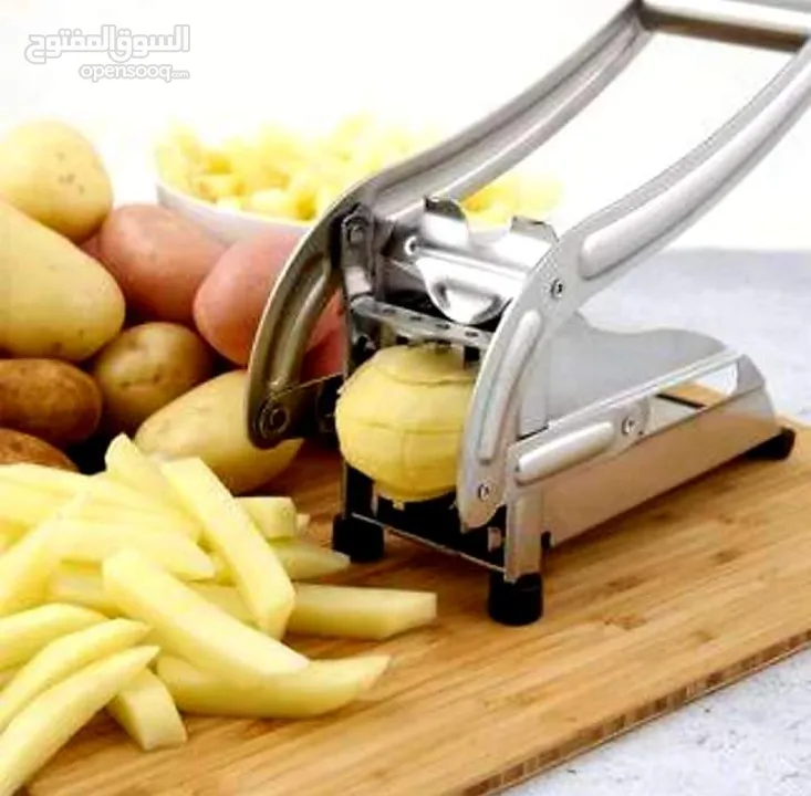 ماكينة تقطيع البطاطا اصابع ستيل معدن ماكينه تقطيع بطاطا اليدويه