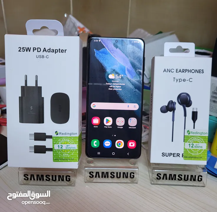 مشغل ايام Samsung S21plas 5G رام 16 جيجا 128 امريكي متوفر عربي هدية كفر ولزقه وشاحن الاصلي و توصيل