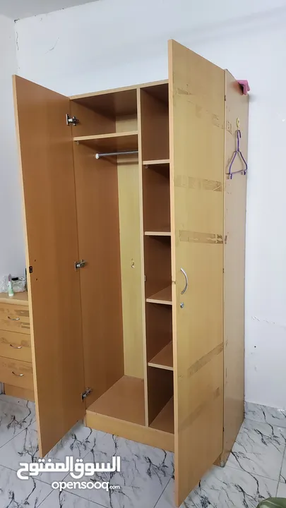 Bed and Cupboard for urgent sale