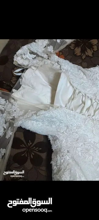 فستان عرس  لبسة واحدة للبيع