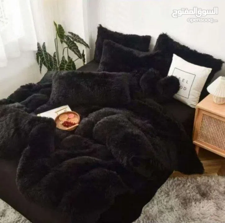 لحاف ريش النعام دبل فيس مجوز – 4 قطع