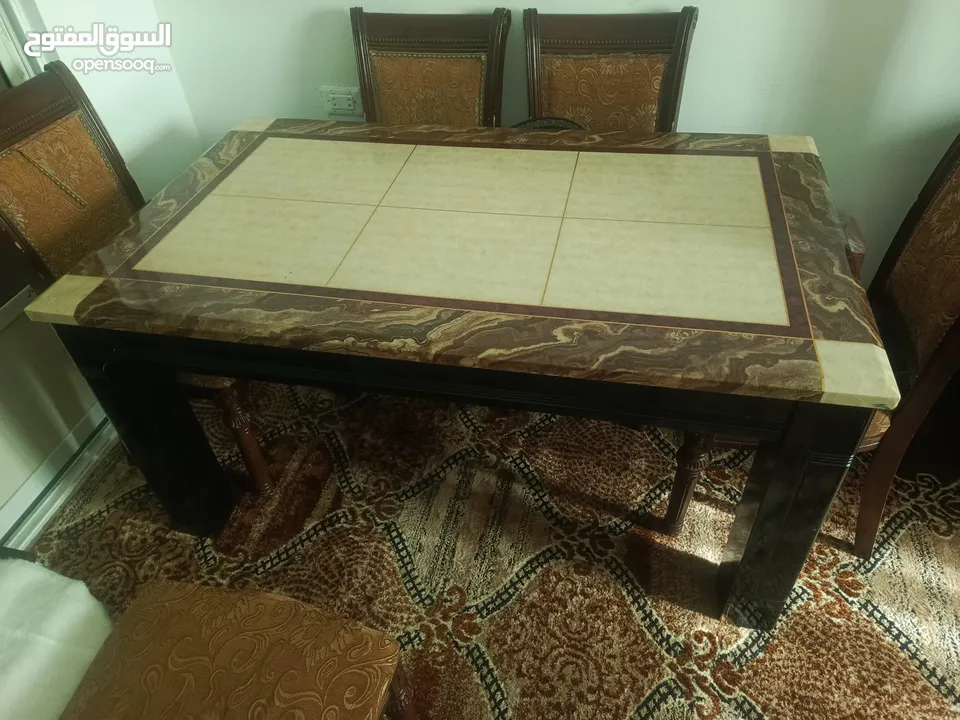 طاولة سفرة رخام