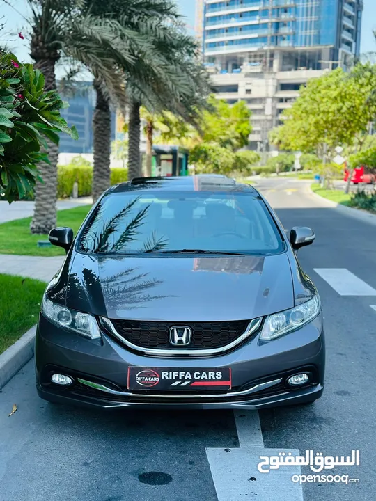 HONDA CIVIC 2014 MODEL FULL OPTION WITH 1 YEAR PASSING AND INSURANCE