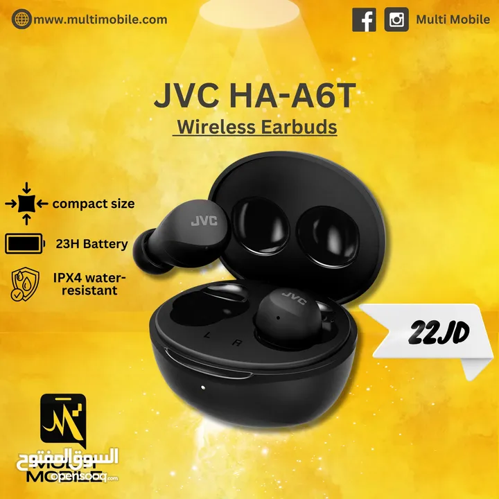 سماعة JVC HA-A6T (جديدة)