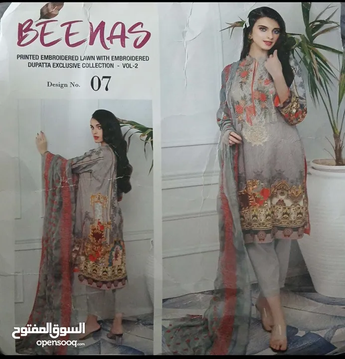 lawn pakistani  suits unstiched  3 piece or 2 piece