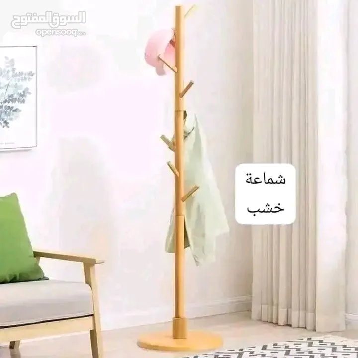 شماعة علاقة ملابس خشب ثقيل